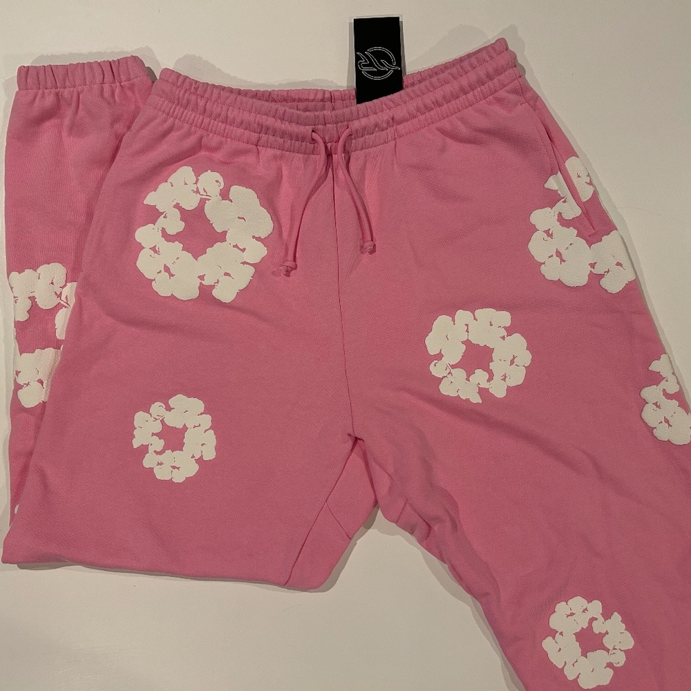 Denim Tears The Cotton Wreath Sweatpants Pink